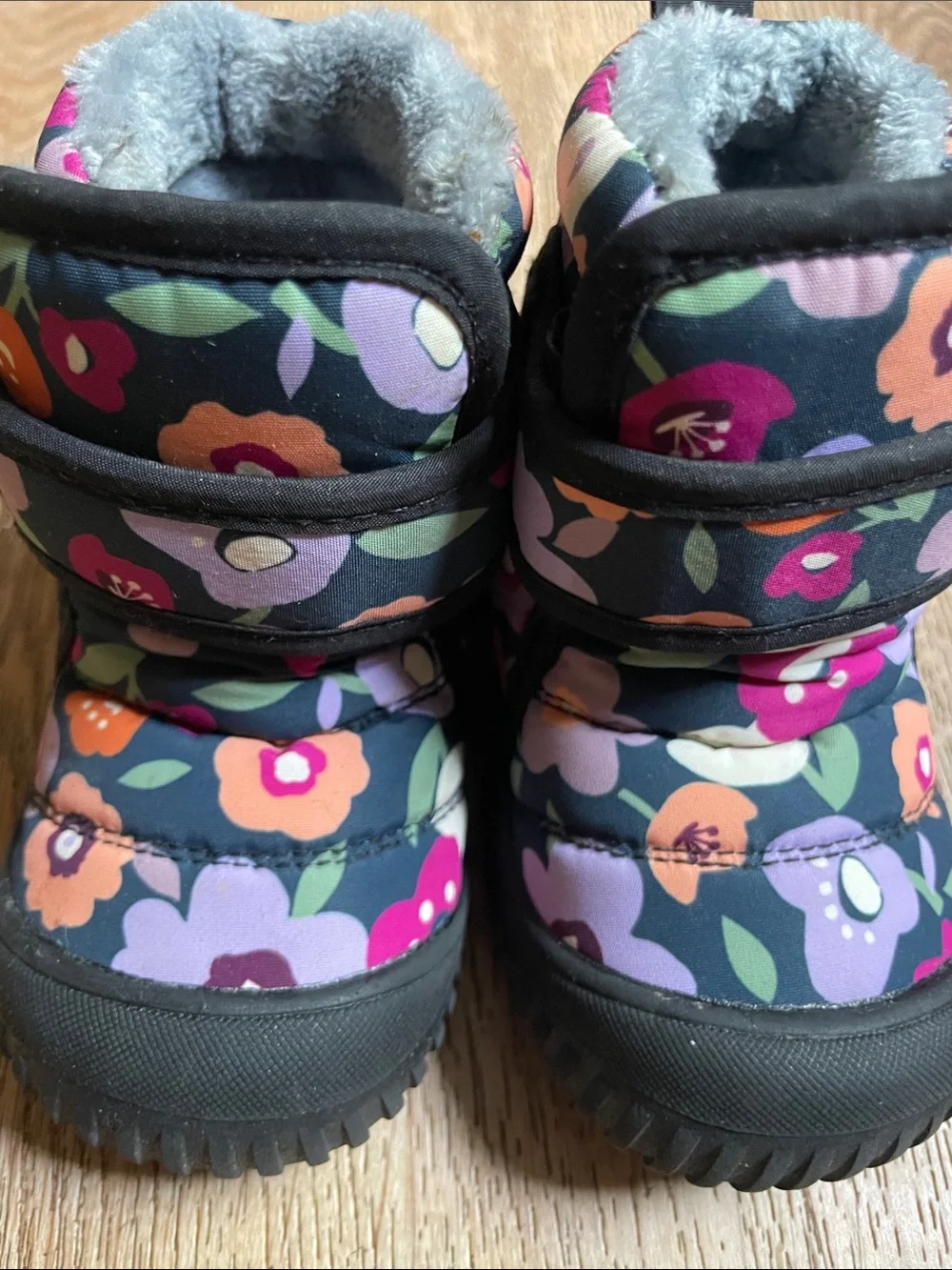 Toddler Floral Insulated Rain & Snow Boots - Purple Multi